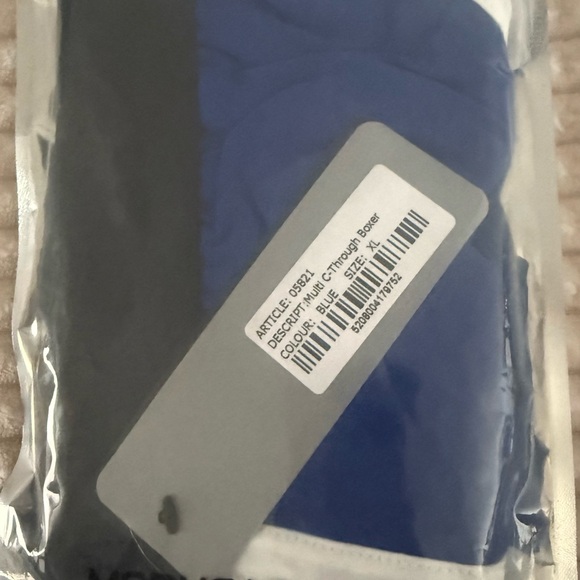 Men's Blue and Black Boxer Briefs - Picture 1 of 5